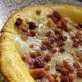 Pfannkuchen speck formaggio