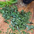 Basilico essiccato microonde