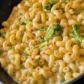 Cavatappi Panna, Pesto & Broccoli - One Pot Pasta